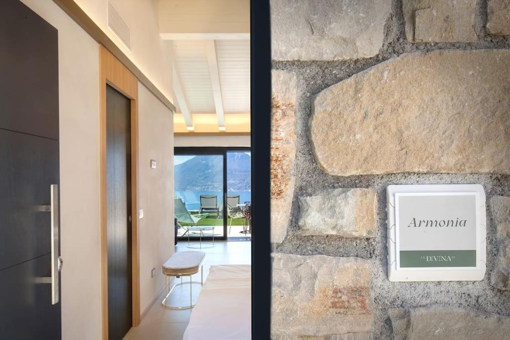 Villa Divina-Apt Armonia-Con Piscina E Vista Lago Castelletto Di Brenzone Esterno foto